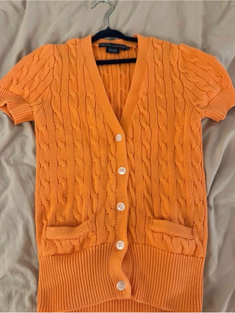 Ralph Lauren cable knit sweater.